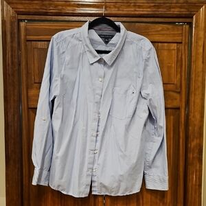 Classic blue pinstriped button-down shirt Tommy Hilfiger